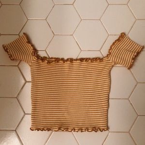 Off the shoulder crop top